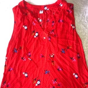 Bright floral summer top